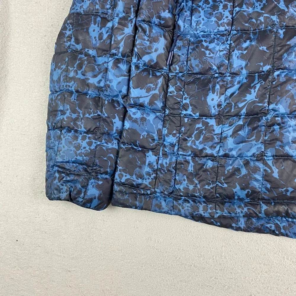 The North Face Mens Thermoball Puffer Jacket Large Blue Camo
